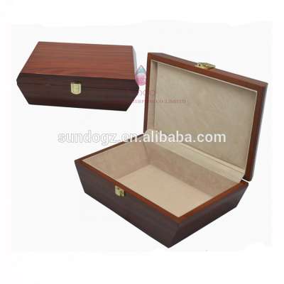 Luxury wooden lady women giant drop front shoe box