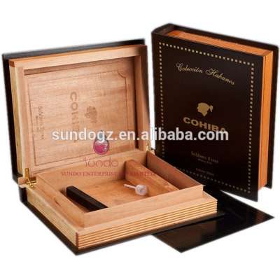 book shaped wooden cigar box wholesale