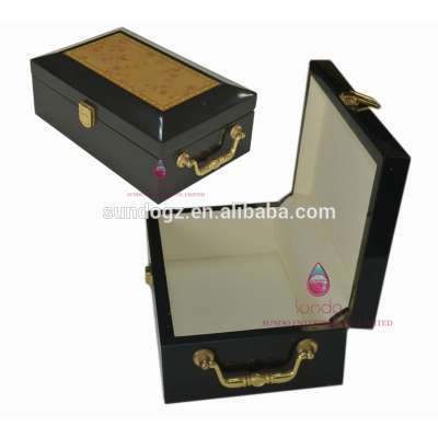 Italian brand waterproof man dress luxury wooden shoe box